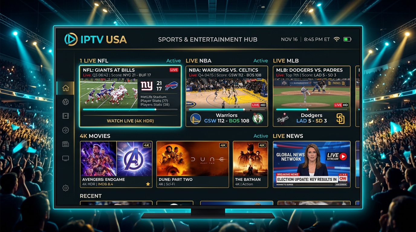 IPTV USA Channels and Sports Coverage IPTV USA Channels and Sports Coverage